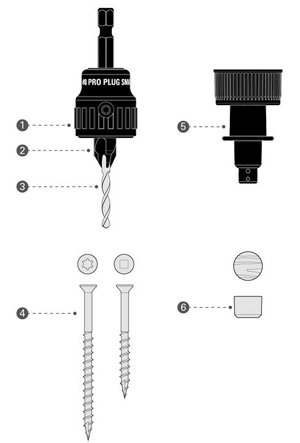 The Smart-Bit PRO PLUG&trade; for wood decking - pro-plug-how-to-guidesmall
