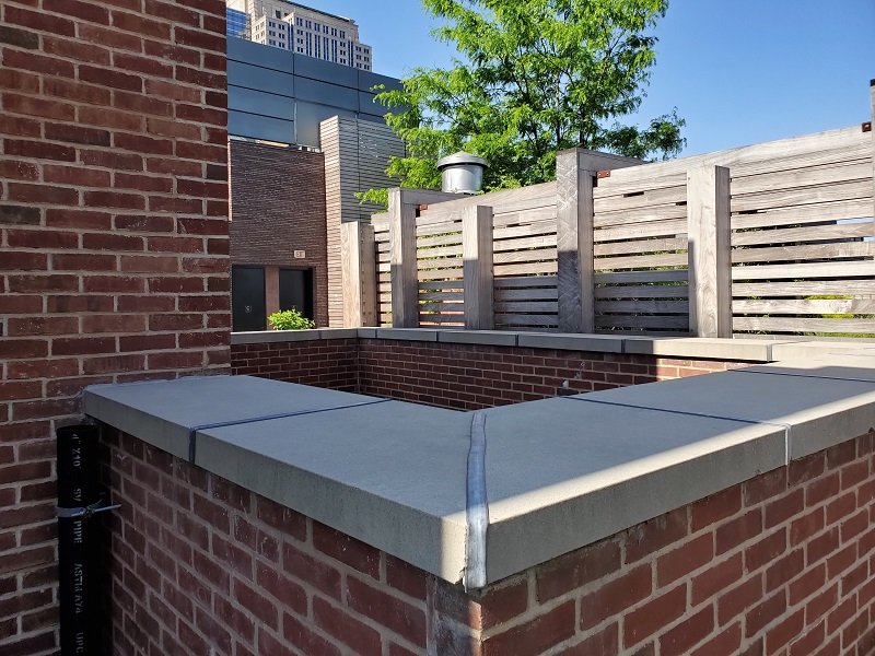 Ipe decking installed as Fencing