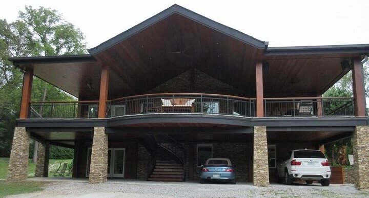 Southern Charm Meets Timeless Elegance: The Ipe A-Frame Covered Deck in Tennessee