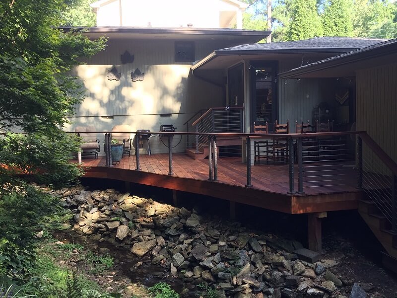 Ipe Deck overlooking Stream