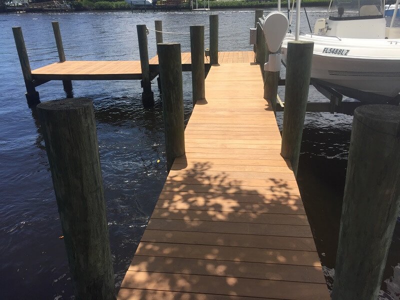 Ipe Dock no finisher applied