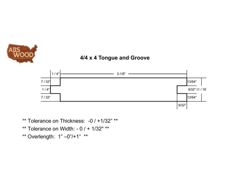 4_4 x 4 Tongue & Groove 4_4 x 4 Tongue & Groove