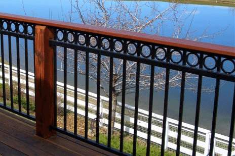 Fortress Railing Showroom - circle_5_ipe_handrail-1
