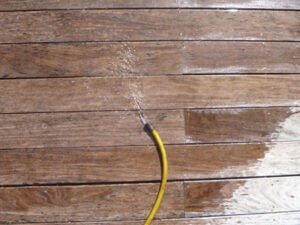 Cleaning and Refinishing a Cumaru dock - item1-1-300x225