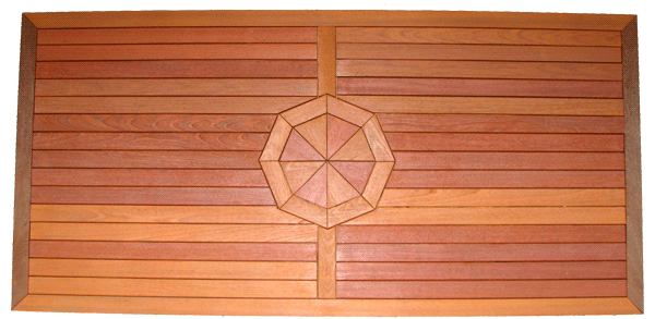 Cumaru Deck Octagon Close-Up